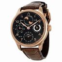 IWC Portuguese Perpetual Calendar Black Dial Men's Watch 5032-02