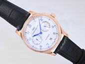IWC Portuguese W500101 Midsize 42.3mm Black Ostrich Leather Strap Watch