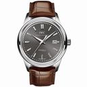 IWC Vintage Ingenieur Grey Dial 18kt White Gold Brown Leather Automatic Men's Watch IW323304