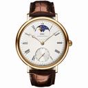 IWC Vintage Portofino Silver Dial 18kt Rose Gold Brown Leather Men's Watch IW544803