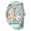 Jacob and Company Five Time Zone Blue Mother of Pearl Diamond Dial Unisex Watch JCM23DA