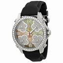 Jacob and Company Five Time Zone Diamond and Mother of Pearl Dial Unisex Watch JCMATH15
