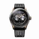 Jaeger LeCoultre AMVOX2 Rapide Transponder Black Dial 18kt Rose Gold Leather Men's Watch Q192H470