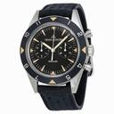 Jaeger LeCoultre Deep Sea Master Compressor Black Dial Black Leather Men's Watch Q207857J