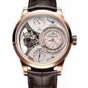 Jaeger LeCoultre Duometre A Spherotourbillion Beige Dial 18kt Pink Gold Brown Leather Men's Watch Q6052520