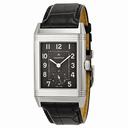 Jaeger LeCoultre Grande Reverso 976 Black Dial Leather Men's Watch Q3738470