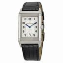 Jaeger Lecoultre Grande Reverso Automatic White Dial Black Leather Men's Watch Q3808420