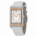 Jaeger LeCoultre Grande Reverso Lady Ultra Thin Silver Dial White Leather Watch Q3204420