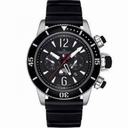 Jaeger LeCoultre Master Compressor Black Dial Rubber Automatic Chronograph Men's Watch Q178T670