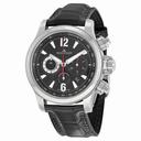 Jaeger LeCoultre Master Compressor Chronograph Black Galvanic Dial Leather Men's Watch Q1758421