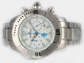 Jaeger-Lecoultre Master Compressor Diving Chronograph Lady 1888120 White Dial 46mm Quartz Watch