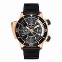 Jaeger Lecoultre Master Compressor Diving Pro Black Dial 18kt Rose Gold Black Rubber Men's Watch Q1852670