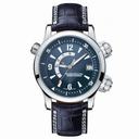 Jaeger LeCoultre Master Compressor Memovox Blue Dial Platinum Blue Leather Men's Watch Q1706480