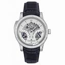 Jaeger LeCoultre Master Control Skeleton Platinum Black Leather Men's Watch Q1646421