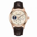 Jaeger LeCoultre Master Eight Days Beige Dial Perpetual Calendar Men's Watch Q1612420
