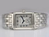Jaeger-Lecoultre Reverso 976 STAiNlESS Steel White Dial Quartz 26x43mm Watch