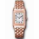 Jaeger LeCoultre Reverso Classic Medium Duetto Silvered Guilloche Dial Automatic Ladies Watch Q2572120