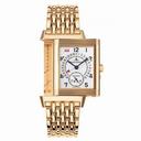 Jaeger LeCoultre Reverso Date White Dial 18kt Pink Gold Men's Watch Q273212A