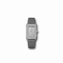 Jaeger LeCoultre Reverso Diamond Pave Dial Grey Satin Strap Ladies Watch Q3313407