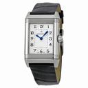 Jaeger LeCoultre Reverso Duetto Duo Black Leather Strap Men's Watch Q2698420-BK