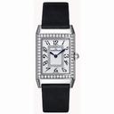 Jaeger LeCoultre Reverso Duetto Silver Guilloche 18kt White Gold Black Satin Q2693401