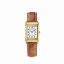 Jaeger LeCoultre Reverso Lady White 18kt Yellow Gold Brown Leather Q2601410