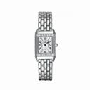 Jaeger LeCoultre Reverso Silver Guilloche Dial Stainless Steel Ladies Watch Q2658130