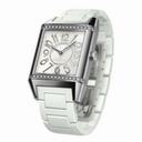 Jaeger LeCoultre Reverso Squadra Duetto Silver Dial Stainless Steel White Rubber Ladies Watch Q7058720