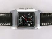 Jaeger-Lecoultre Reverso Squadra World Chronograph 702T670 Rectangle Quartz Black Dial Watch