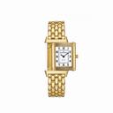 Jaeger LeCoultre Reverso White Dial 18kt Yellow Gold Ladies Watch Q2611110