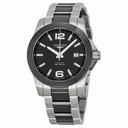 Longines Conquest Automatic Black Dial Steel and Black Ceramic Men's Watch L36574567