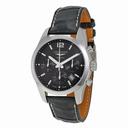 Longines Conquest Automatic Chronograph Black Dial Black Leather Watch L27864563