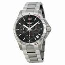 Longines Conquest Automatic Chronograph Black Dial Stainless Steel Men's Watch L36974566