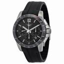 Longines Conquest Black Dial Chronograph Black Rubber Men's Watch L27444562