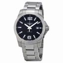 Longines Conquest Black Dial Stainless Steel Men's Watch L36594586
