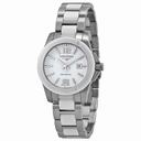 Longines Conquest White Dial White Ceramic and Stainless Steel Watch L32574167