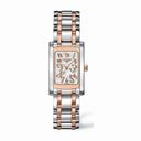 Longines Dolce Vita Mother of Pearl Diamond Dial Steel and 18K Pink Gold Ladies Watch L51555977