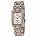 Longines Dolce Vita White Dial Stainless Steel and 18kt Rose Gold Ladies Watch L55025187