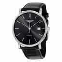 Longines Elegant Black Dial Alligator Leather Automatic Men's Watch L49104722
