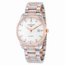 Longines Elegant Silver Diamond Dial Steel and Pink Gold Men's Watch L27935777