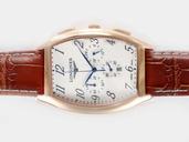 Longines Evidenza L2.156.0.73.2 Midsize Rose Gold Bezel Quartz Chronograph Watch