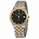 Longines Flagship Black Dial Silver - Gold Stainless Steel Band Automatic Men's Watch L4.774.3.57.7