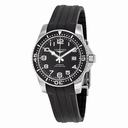 Longines Hydroconquest Black Dial Black Rubber Men's Watch L36954532