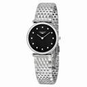 Longines La Grande Classique Black Dial Stainless Steel Ladies Watch L4.513.0.58.6