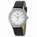 Longines Les Grandes Classiques Flagship White Dial Black Leather Watch L47744122