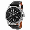 Longines Lindbergh Atlantic Chronograph Black Dial Black Leather Men's Watch L27304580