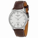Longines Master Automatic Silver Dial Brown Laether Men's Watch L26284773