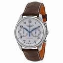 Longines Master Collection Automatic Chronograph Silver Dial Brown Leather Watch L26294785