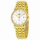 Longines Presence White Dial Yellow Gold PVD Steel Men's Watch L49212128