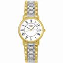 Longines Presences White Dial Two-tone Watch L47202117